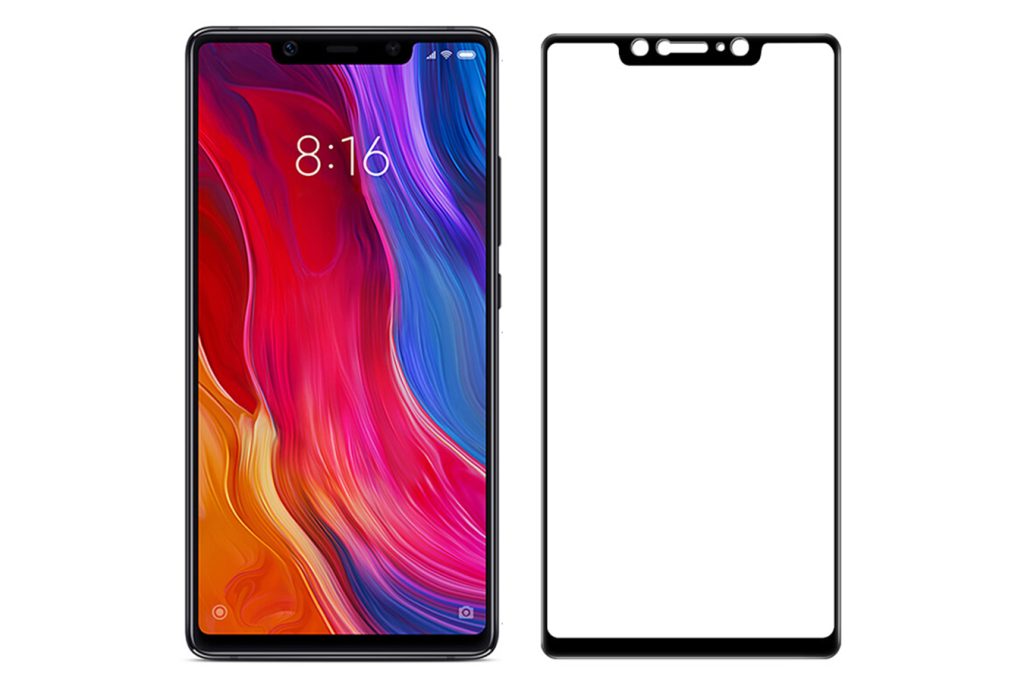Защитное стекло для Xiaomi Mi8 SE Full 5D черное