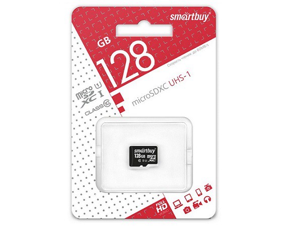 Карта памяти Smart Buy 128GB (Class 10)