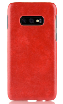 Чехол-накладка для Samsung Galaxy S10e PU красный