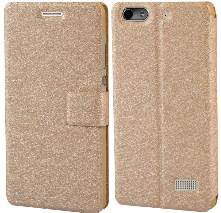 Чехол-книжка для Huawei Honor 4C Stripes Gold