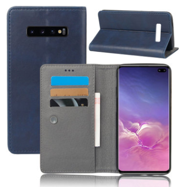 Чехол-книжка для Samsung Galaxy S10 PU синий
