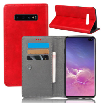 Чехол-книжка для Samsung Galaxy S10 Plus PU красный
