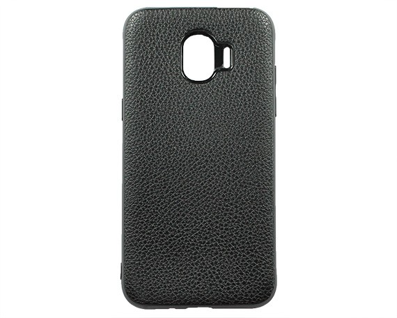 Чехол для Samsung Galaxy J2 2018 (J250f) Экокожа (черный)