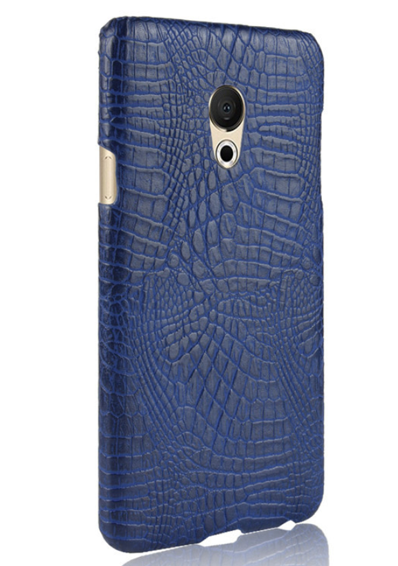 Чехол для Meizu M15 Crocodile синий