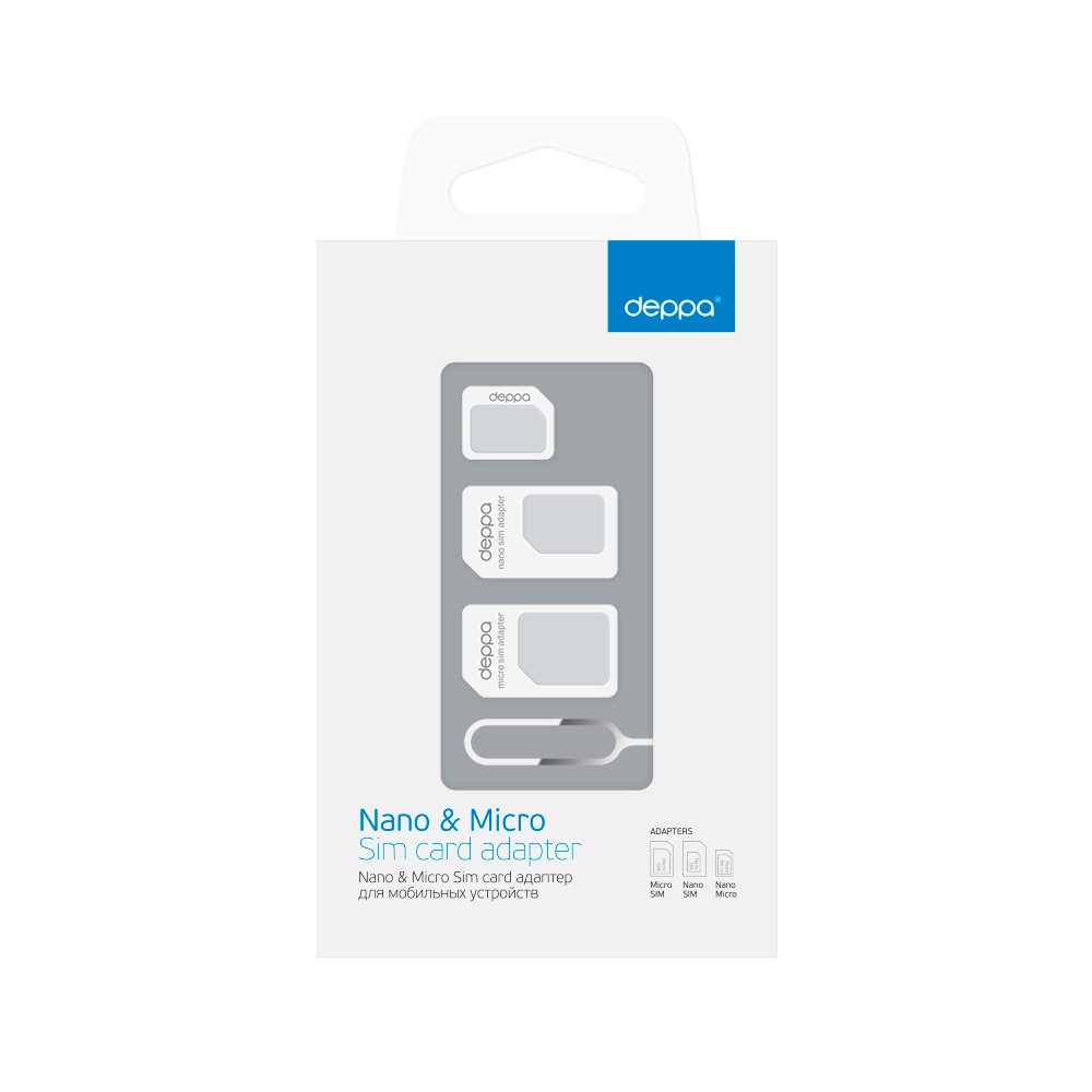Адаптер Deppa для мобильных устройств Nano sim card