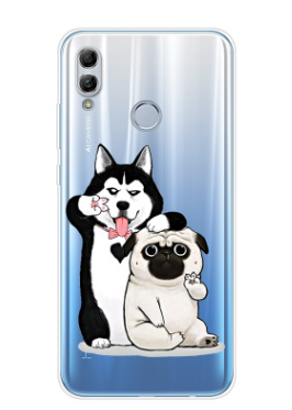 Чехол-накладка для Huawei Honor 10 Lite Хаски и Мопс
