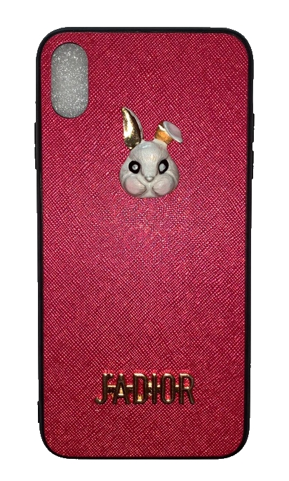 Чехол-накладка для iPhone X/XS Jadior Rabbit красный