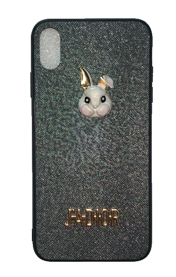 Чехол-накладка для iPhone X/XS Jadior Rabbit серый