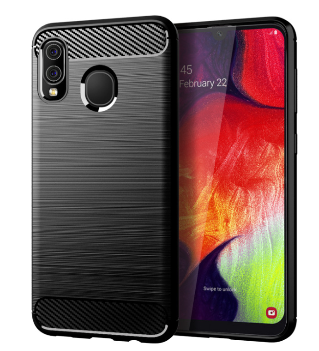 Чехол-накладка для Samsung Galaxy A20/A30 Силикон черный