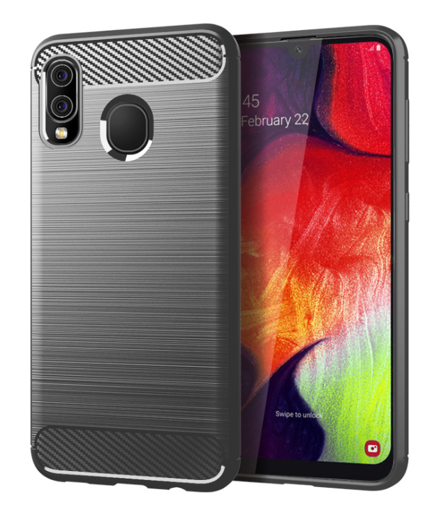Чехол-накладка для Samsung Galaxy A20/A30 Силикон серый