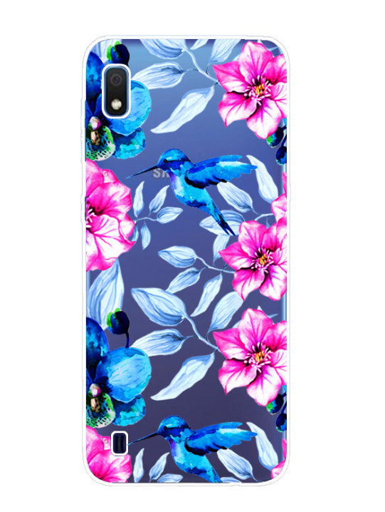 Чехол-накладка для Samsung Galaxy A10 колибри