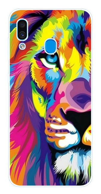Чехол-накладка для Samsung Galaxy A20/A30 цветной лев