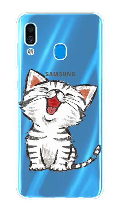Чехол-накладка для Samsung Galaxy A20/A30 котенок