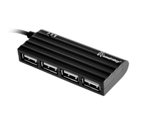 USB HUB 4 порта SmartBuy USB 2.0 черный