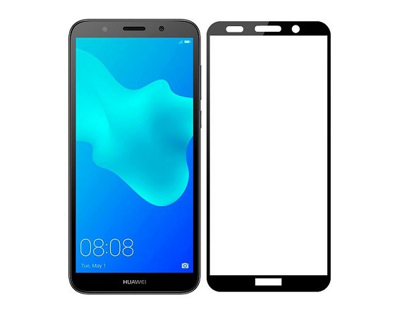 Защитное стекло Huawei Y5 Prime 2018/Y5 2018/Honor 7A черное