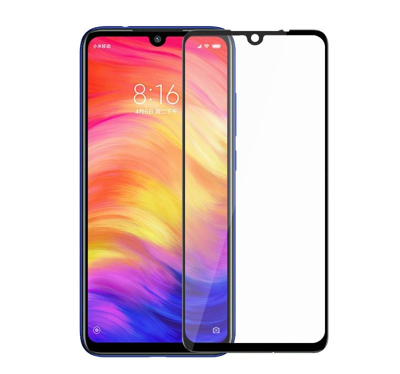Защитное стекло Xiaomi Redmi Note 7 Pro 2.5D Full (тех упак) черное