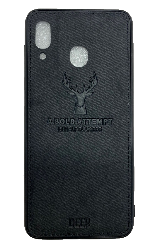 Чехол-накладка для Samsung Galaxy A30/A20 Deer черный