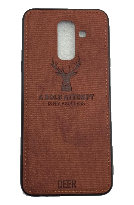 Чехол-накладка для Samsung Galaxy A6 Plus Deer коричневый