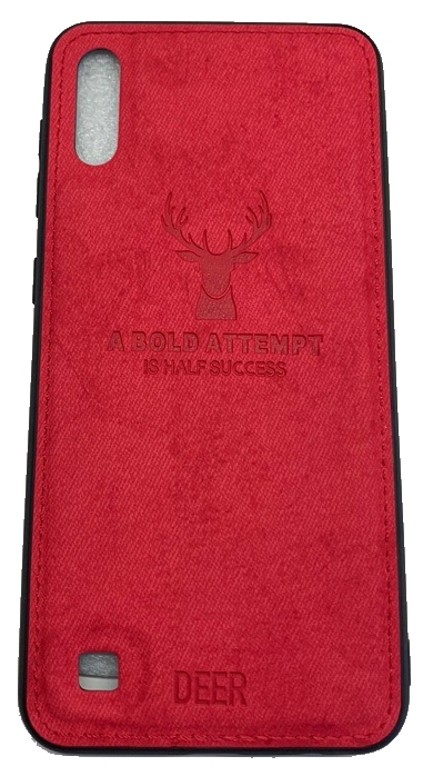 Чехол-накладка для Samsung Galaxy A10 Deer красный