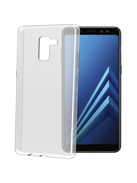 Чехол-накладка для Samsung Galaxy A8 Plus прозрачный силикон