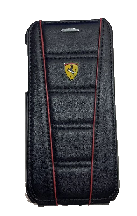 Чехол-флип для iPhone 6/7/8 Ferrari черный