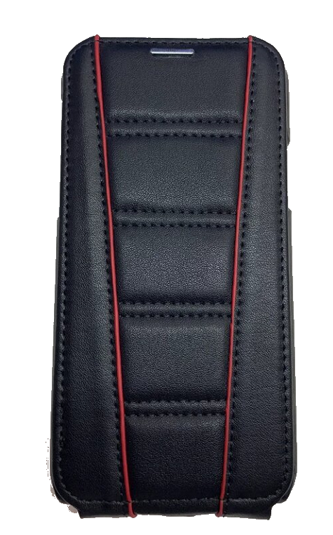 Чехол-флип для iPhone X/XS Ferrari черный