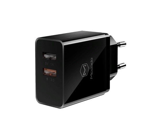 Универсальное СЗУ-2USB McDodo CH-5131 QC3.0, 2,1A черный