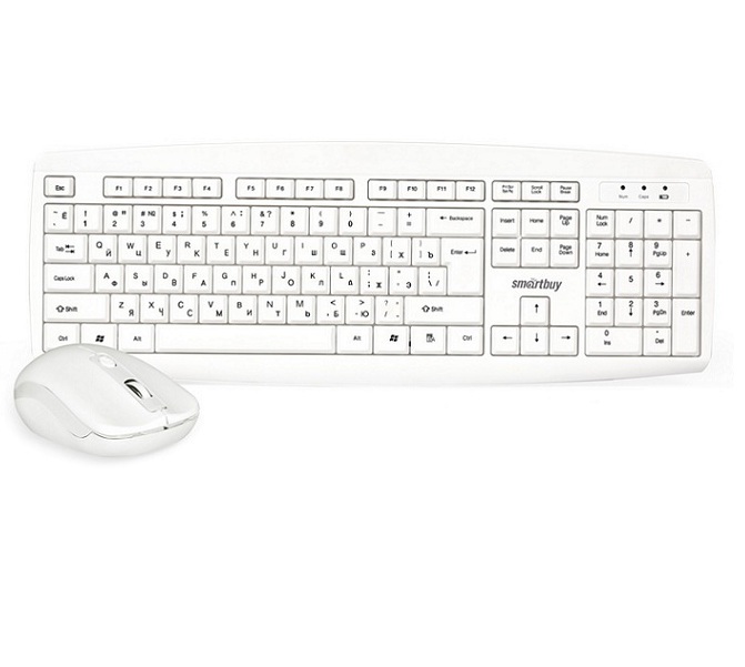 Клавиатура+мышь SmartBuy белая (SBC-212332AG-W)