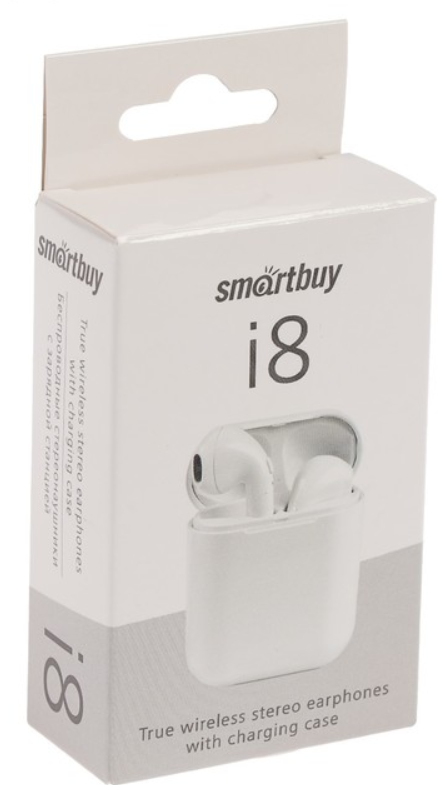 Беспроводные наушники SmartBuy i8 белые