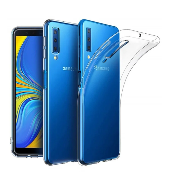 Чехол-накладка для Samsung Galaxy A7 2018 (SM-A750) прозрачный силикон