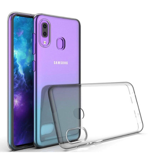Чехол-накладка для Samsung Galaxy A20/A30 прозрачный силикон