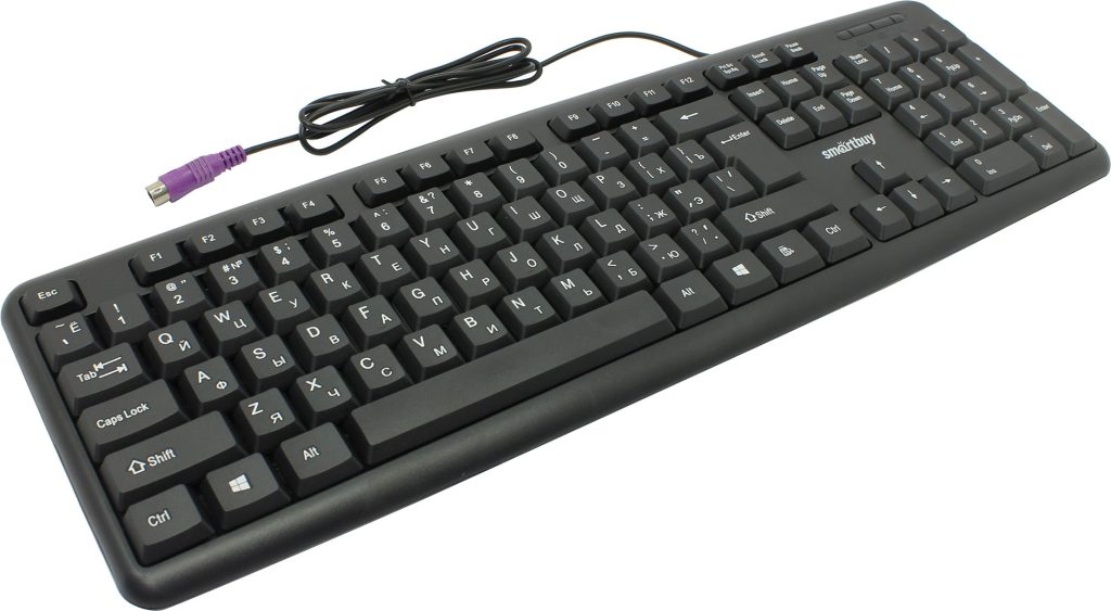 Клавиатура SmartBuy One 112 PS/2, черная (SBK-112P-K)