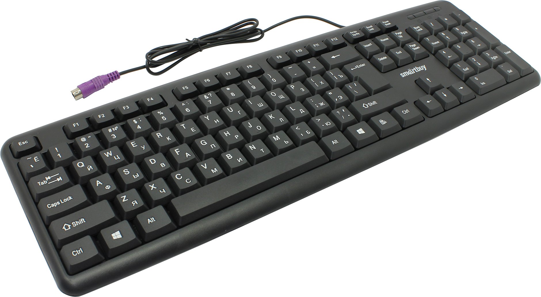 Клавиатура SmartBuy One 112 PS/2, черная (SBK-112P-K)