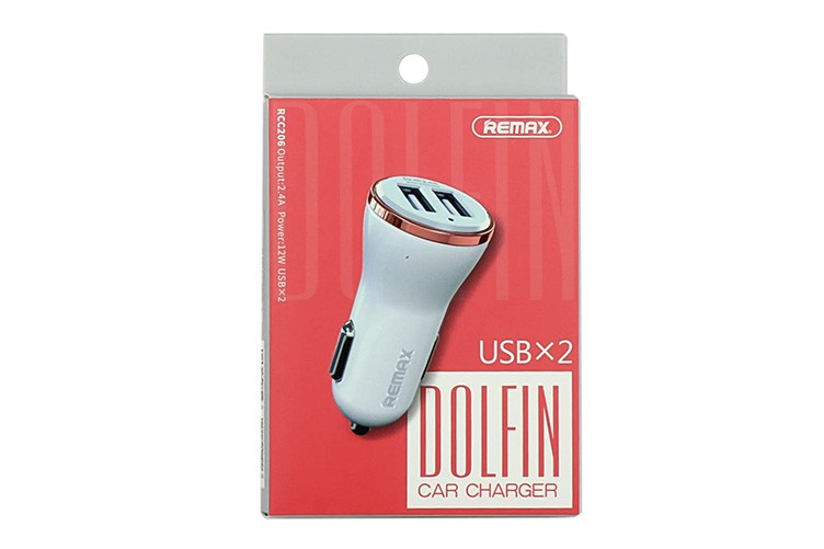 Автомобильное ЗУ 2USB Remax Dolfin 2,4A