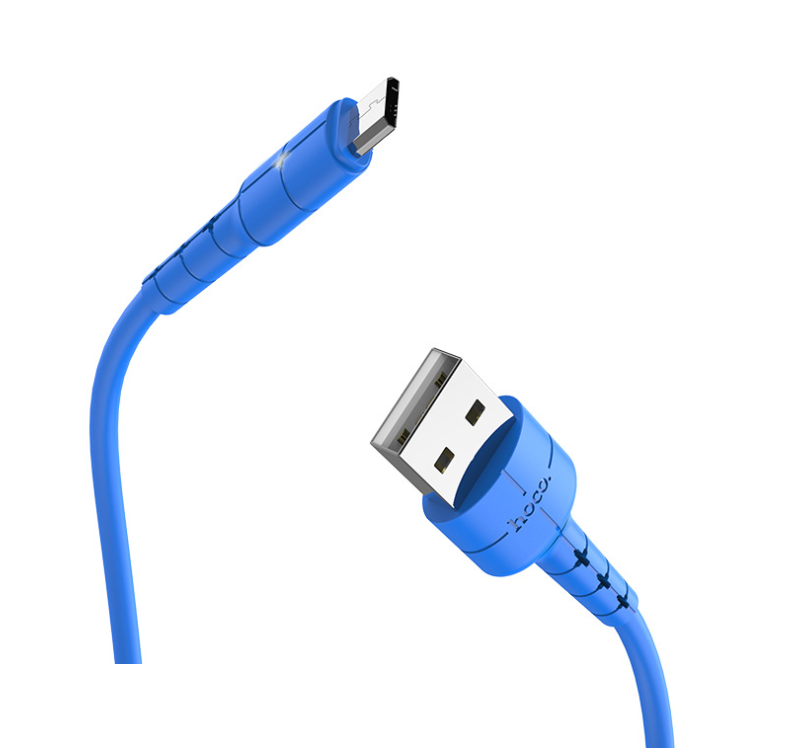 Дата-кабель Hoco X30 MicroUSB синий