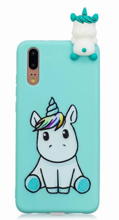 Чехол-накладка для Honor P20 Маленький единорог 3D