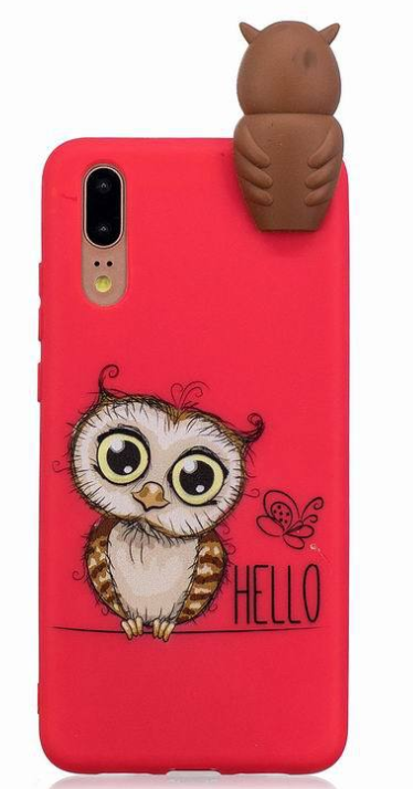 Чехол-накладка для Honor P20 Сова Hello 3D