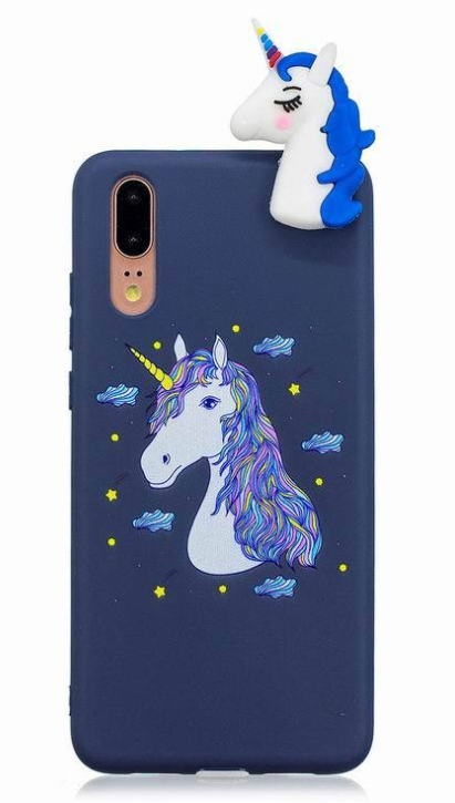 Чехол-накладка для Honor P20 Pro Единорог 3D
