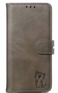 Чехол-книжка для iPhone 11 Котик серый