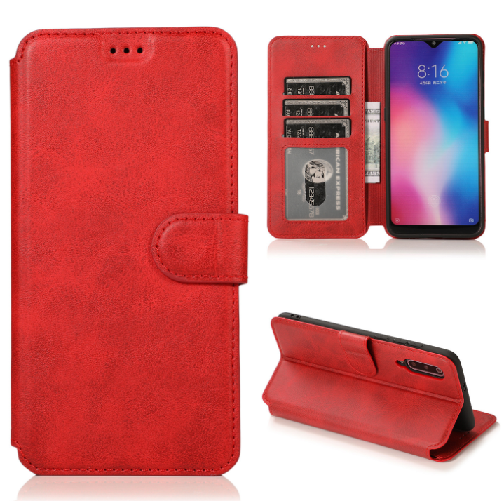 Чехол-книжка для Huawei P20 Pro Матовый Красный