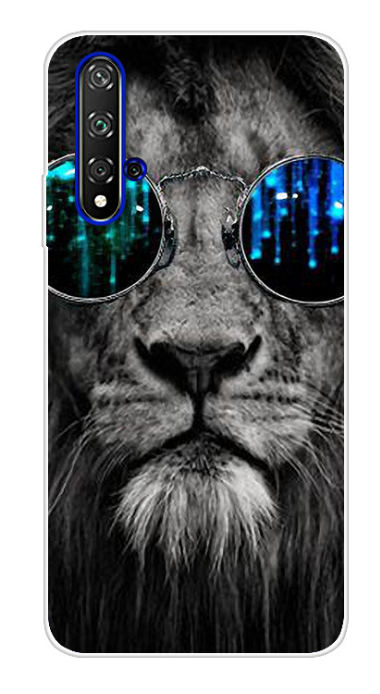 Чехол-накладка для Honor 20 тигр в очках