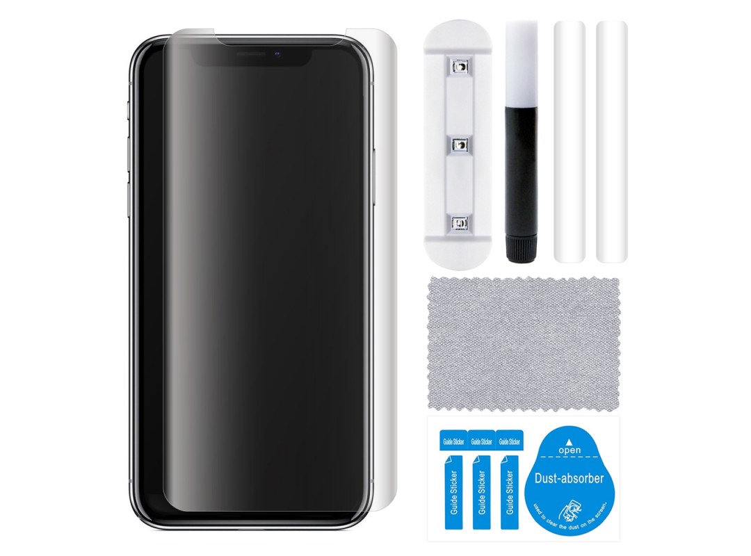 Защитное стекло для Samsung Galaxy S8 Plus/S9 Plus UV с лампой