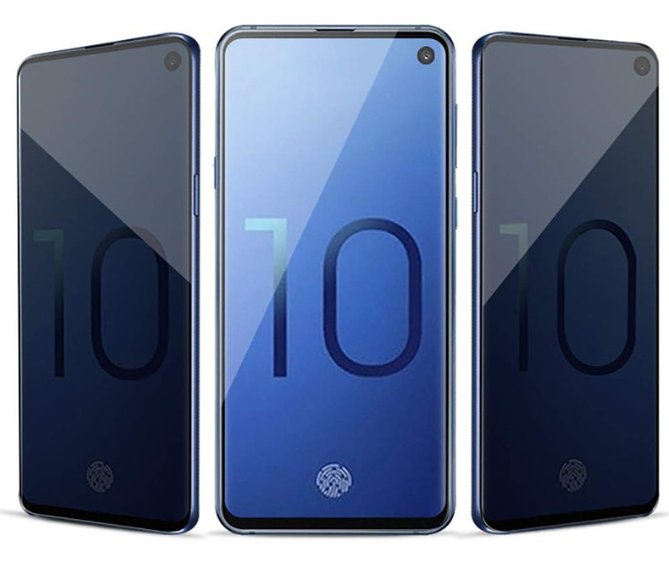 Защитное стекло для Samsung Galaxy S10 Plus приватное