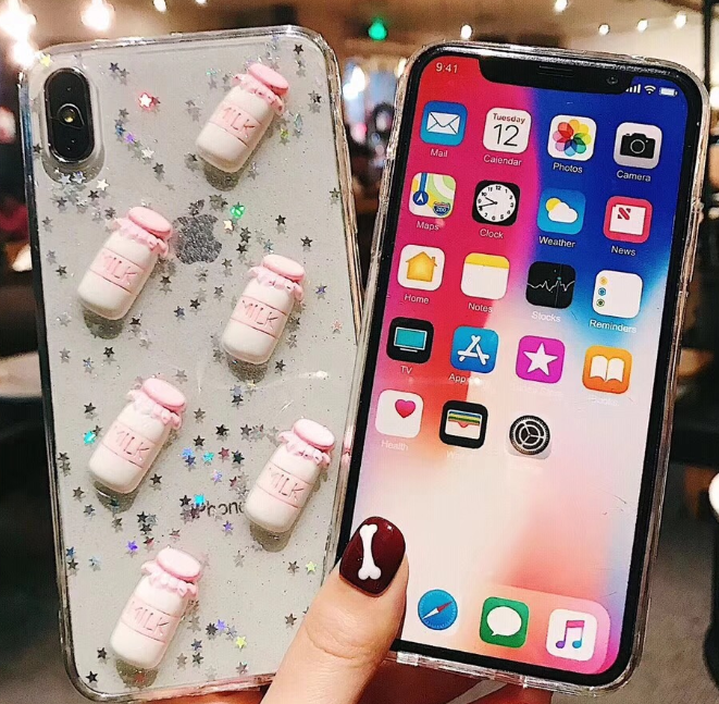 Чехол-накладка для iPhone X "Milk"