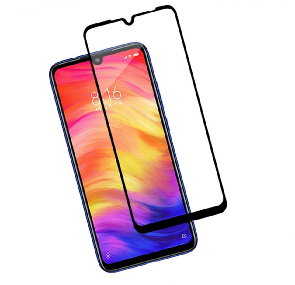 Защитное стекло для Xiaomi Redmi 7/ 7 Pro / Y3 Full (тех.упаковка) черное