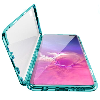 Чехол для Samsung Galaxy S10 Plus Магнтиный (Голубой)