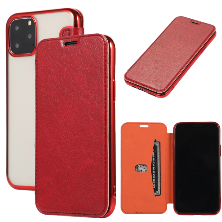 Чехол-книжка iPhone 11 Pro Max силиконовый красный