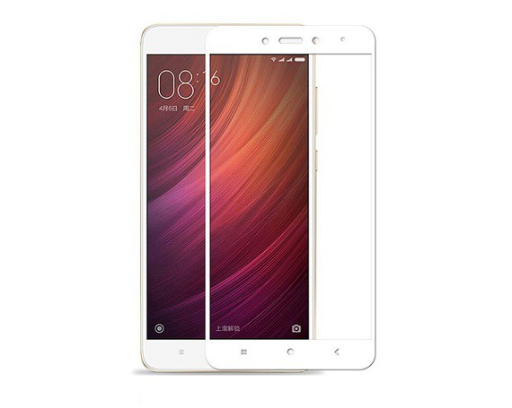 Защитное стекло для Xiaomi Redmi Note 4 5D Full белое