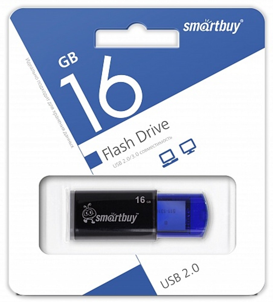 USB-Flash 16GB Smart Buy Click Series синий