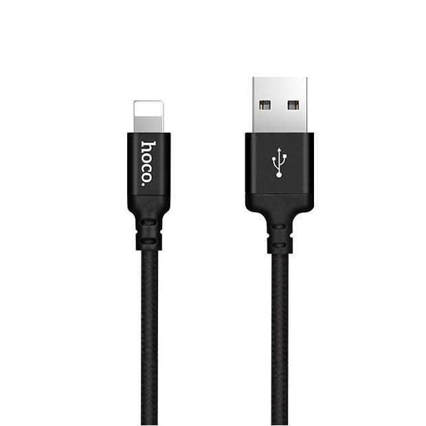 Дата-кабель Hoco X14 8pin черный (1m)